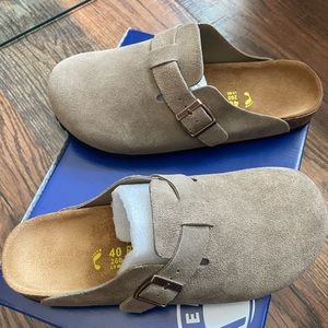 Birkenstock Boston BS Taupe Size 40